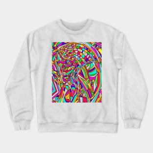 Abstract Flowers Crewneck Sweatshirt